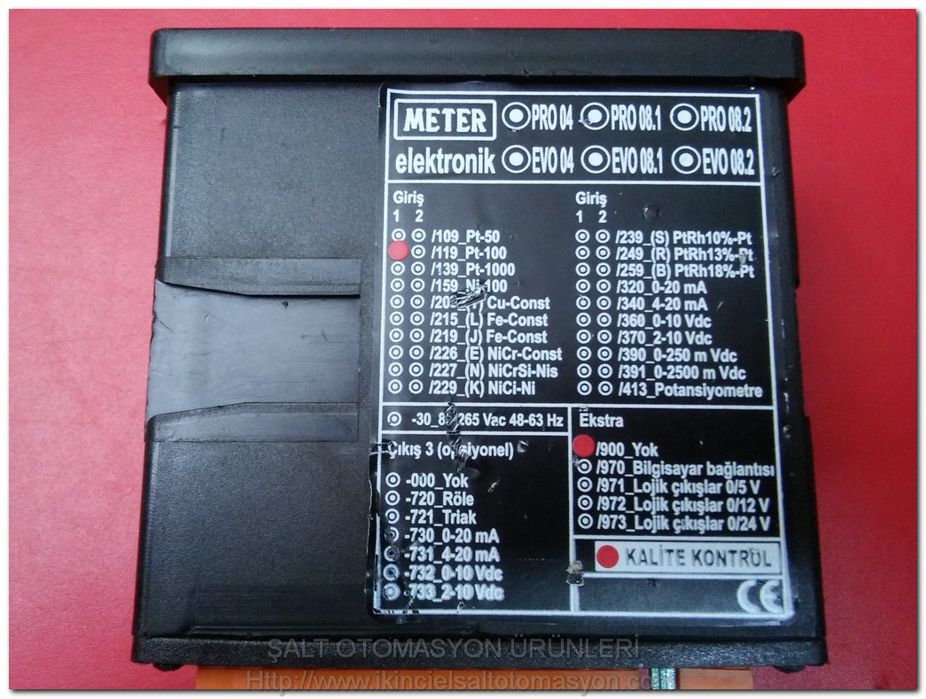METER EVO 08 2  PROSES ÖLÇME VE KONTROL EVO 08.2 SIFIRDAN FARKI FİYATI